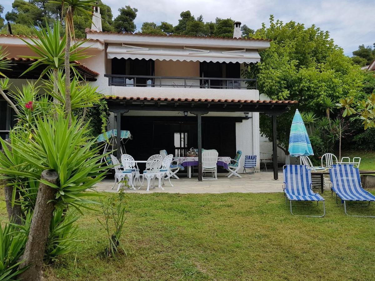 Beachfront Villa 100M From Sea For Up To 10 Guests Siviri Exteriör bild