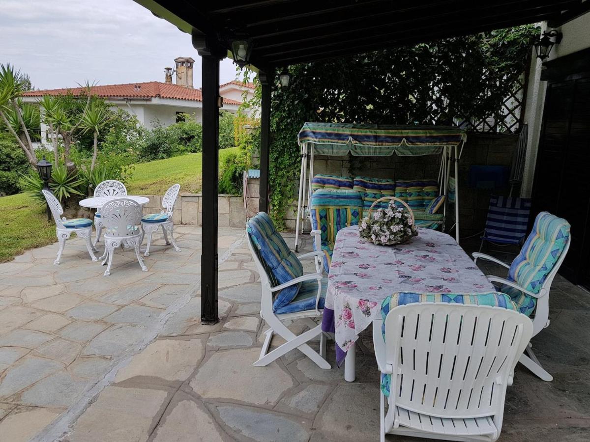 Beachfront Villa 100M From Sea For Up To 10 Guests Siviri Exteriör bild