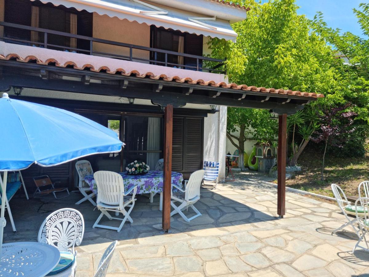 Beachfront Villa 100M From Sea For Up To 10 Guests Siviri Exteriör bild