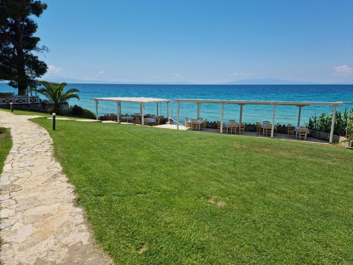 Beachfront Villa 100M From Sea For Up To 10 Guests Siviri Exteriör bild