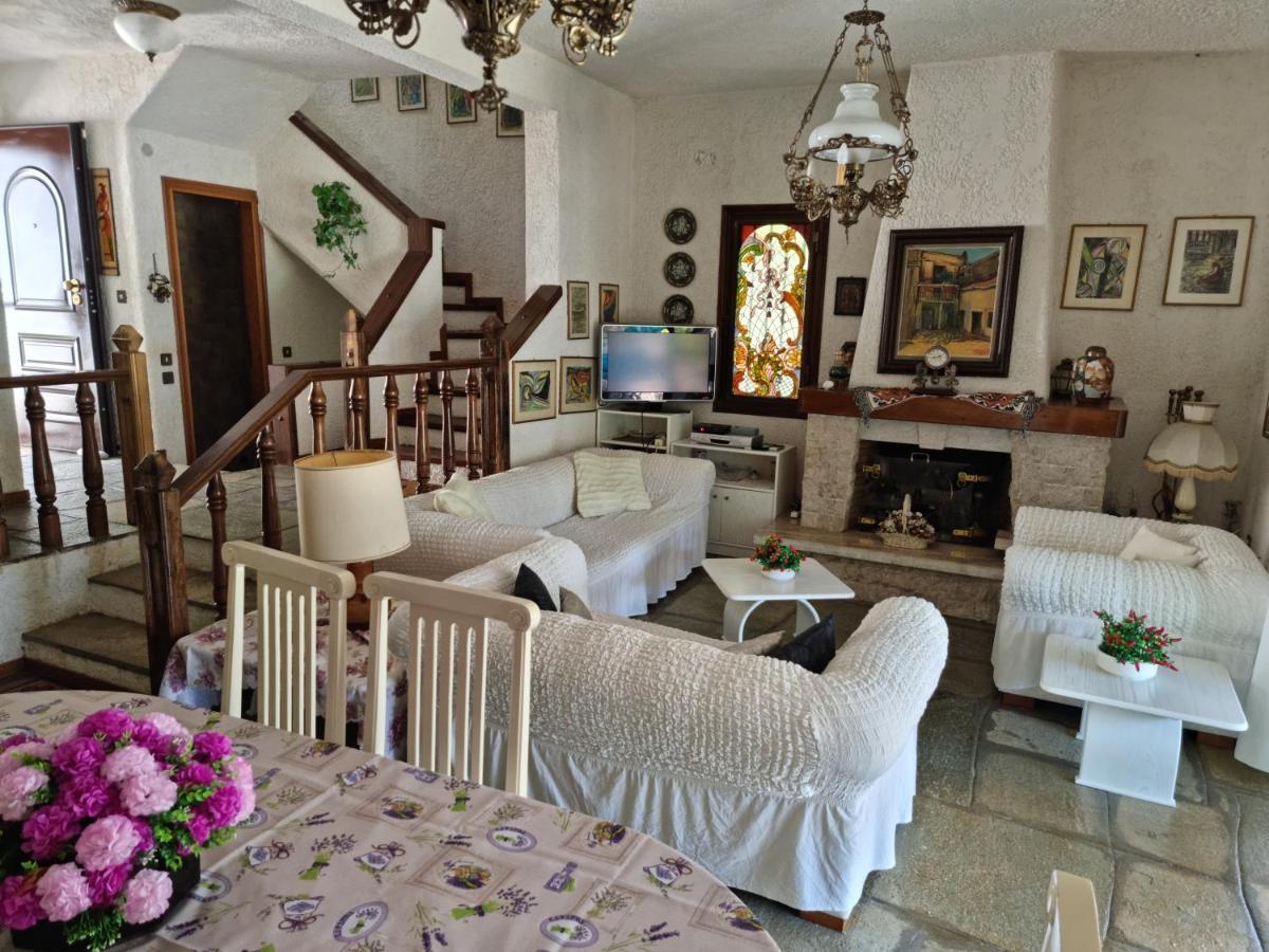 Beachfront Villa 100M From Sea For Up To 10 Guests Siviri Exteriör bild