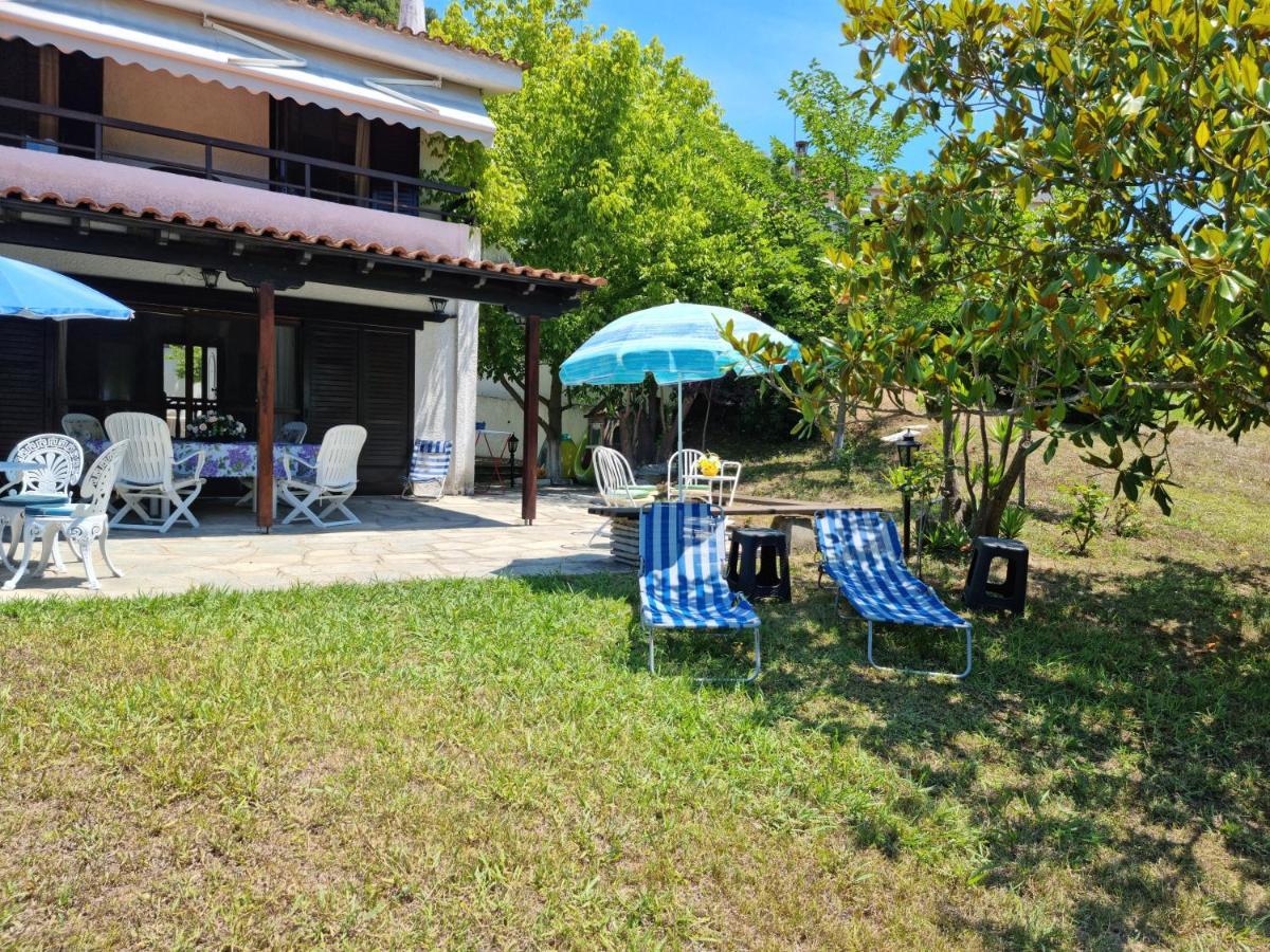 Beachfront Villa 100M From Sea For Up To 10 Guests Siviri Exteriör bild