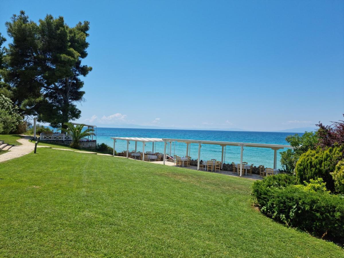 Beachfront Villa 100M From Sea For Up To 10 Guests Siviri Exteriör bild