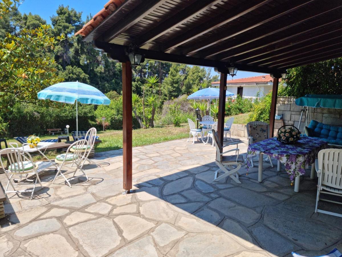 Beachfront Villa 100M From Sea For Up To 10 Guests Siviri Exteriör bild